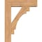 Ekena Millwork Merced Block Smooth Bracket w/ Offset Brace, Western Red Cedar, 7 1/2"W x 28"D x 36"H BKT0806X28X36MRC05SWR - alternate 2